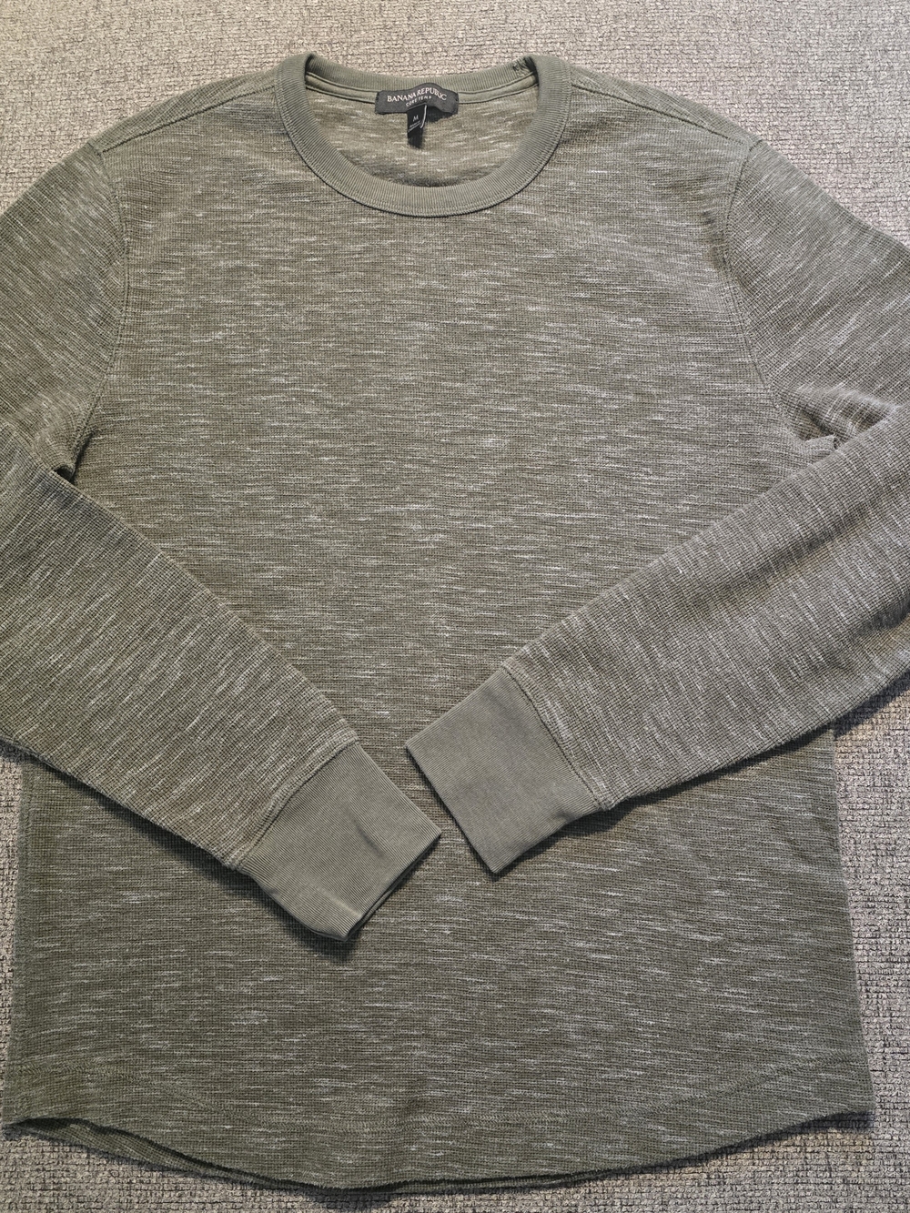 Banana Republic Men's Olive Crewneck Sweater